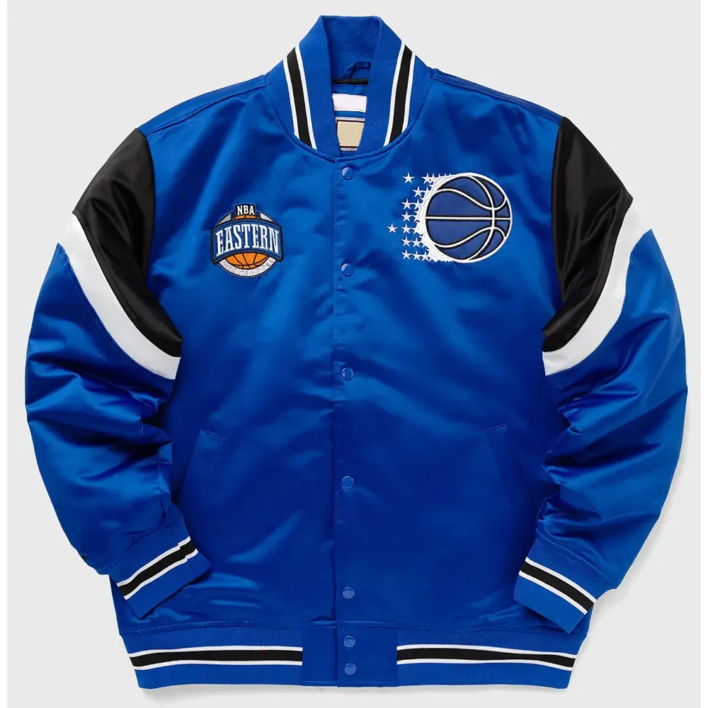 Orlando Magic Heavyweight Blue Satin Jacket Orlando Magic Heavyweight Blue Satin Jacket