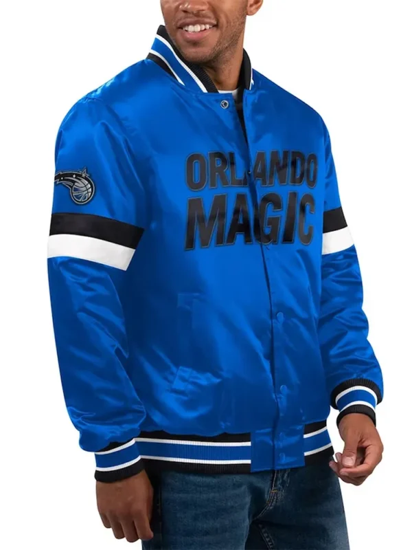 Orlando Magic Home Game Blue Satin Jacket