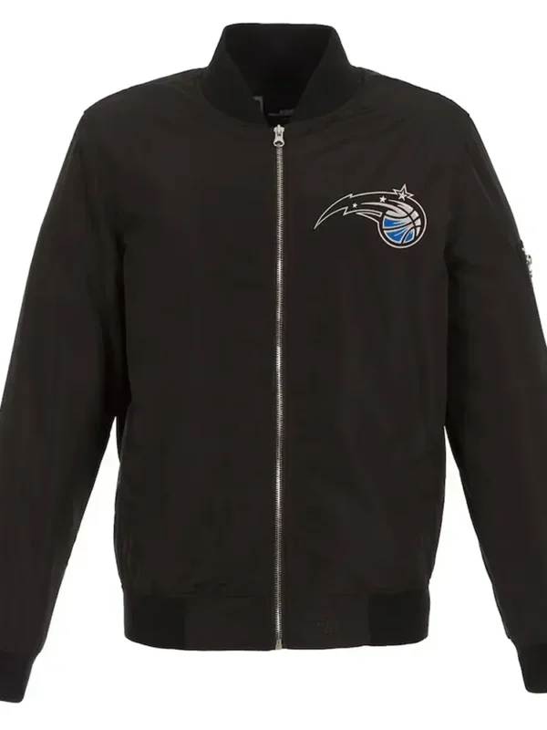 Orlando Magic Nylon Bomber Black Jacket