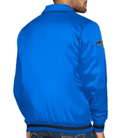 Orlando Magic Stitch Applique Blue Satin Jacket