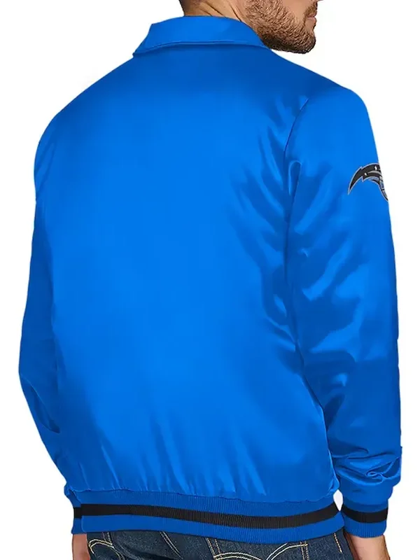 Orlando Magic Stitch Applique Blue Satin Jacket
