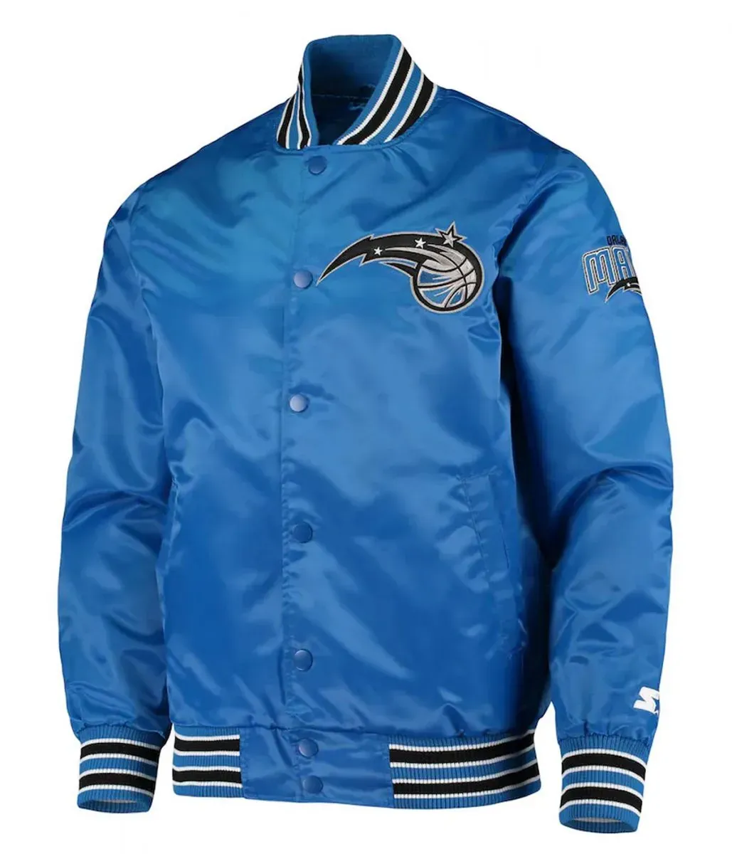 Orlando Magic The Diamond Classic Blue Bomber Jacket Orlando Magic The Diamond Classic Blue Bomber Jacket