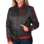 Overtime Toronto Raptors Black Satin Jacket
