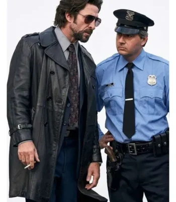 Motor City Pablo Schreiber Black Leather Coat