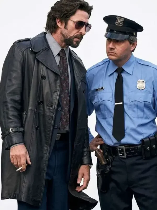 Motor City Pablo Schreiber Black Leather Coat
