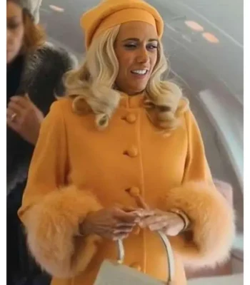 Palm Royale S02 Maxine Simmons Fur Trim Coat