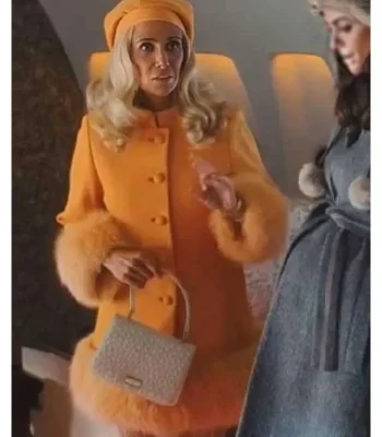 Palm Royale S02 Maxine Simmons Fur Trim Coat