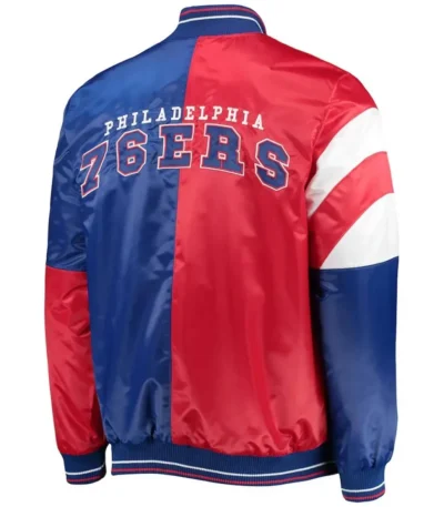 Philadelphia 76ers 75th Anniversary Leader Full-Snap Color Block Jacket