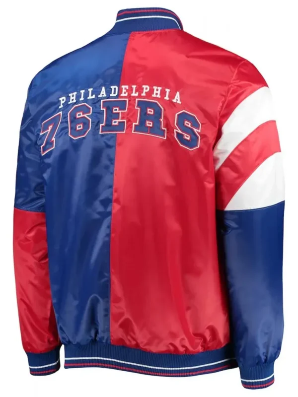 Philadelphia 76ers 75th Anniversary Leader Full-Snap Color Block Jacket