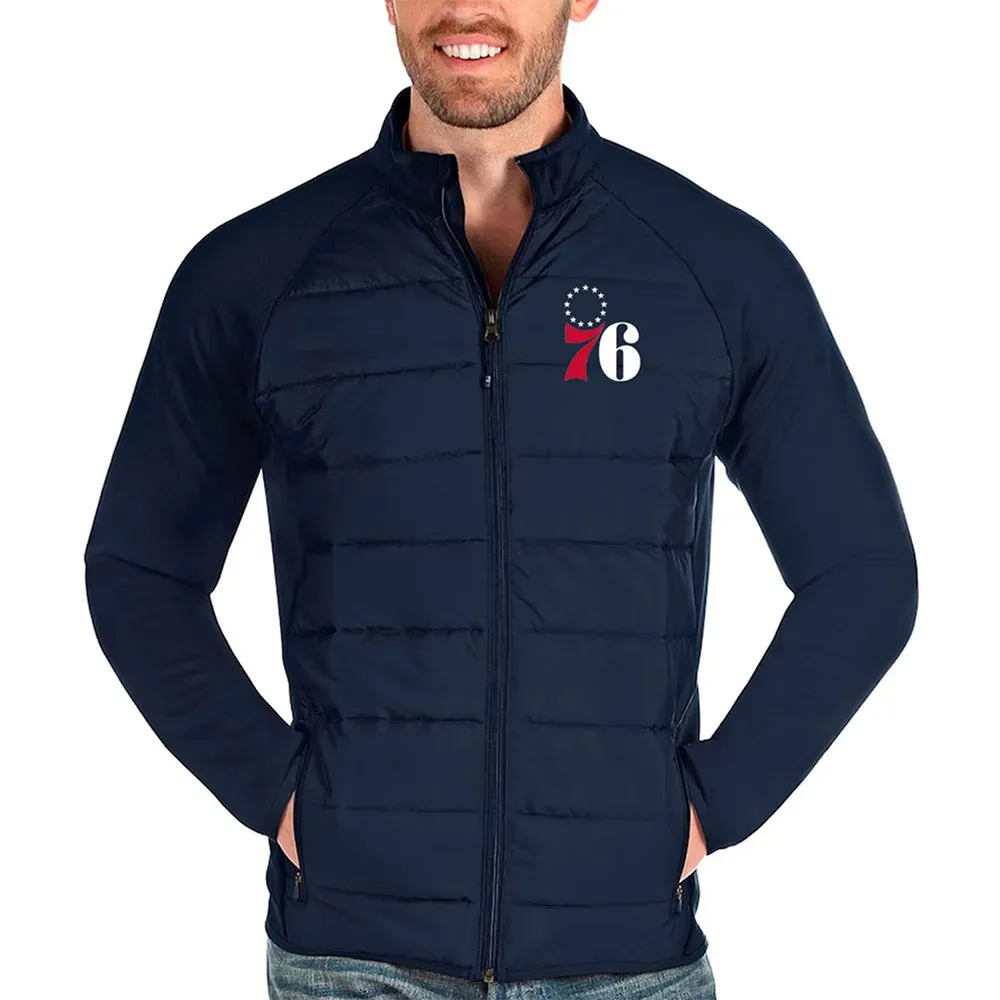 Philadelphia 76ers Antigua Altitude Navy Jacket Philadelphia 76ers Antigua Altitude Navy Jacket