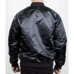 Philadelphia 76ers Black Tonal Satin Jacket