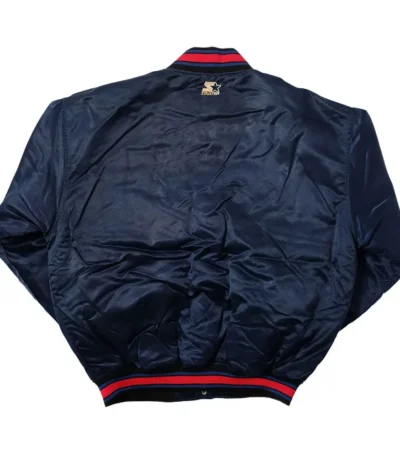 Philadelphia 76ers Bomber Navy Satin Jacket