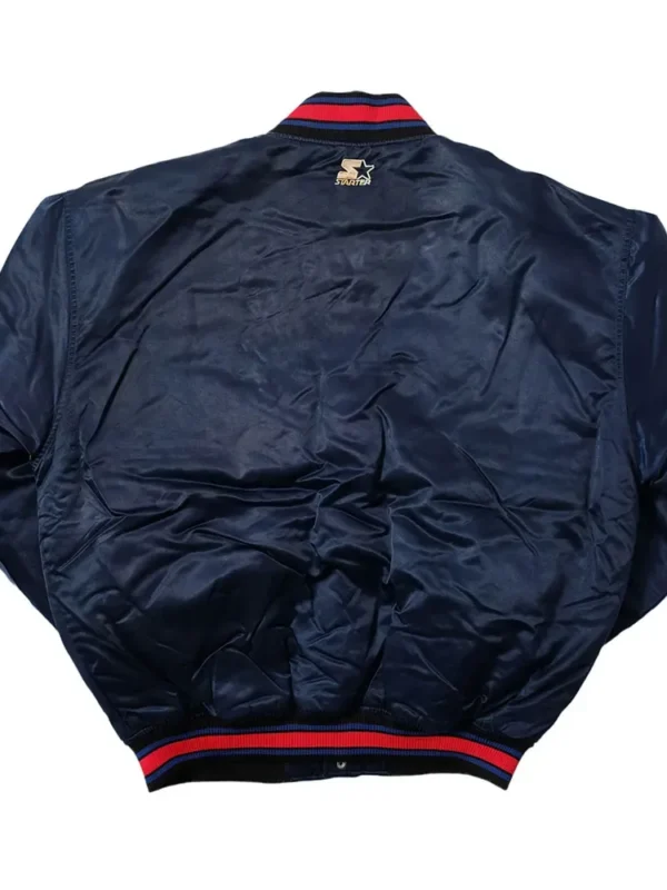Philadelphia 76ers Bomber Navy Satin Jacket