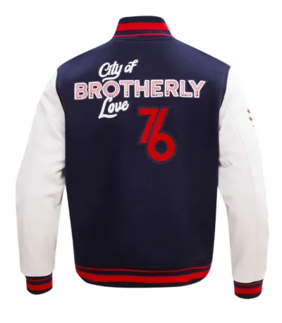 Philadelphia 76ers City of Brotherly Love Varsity Jacket
