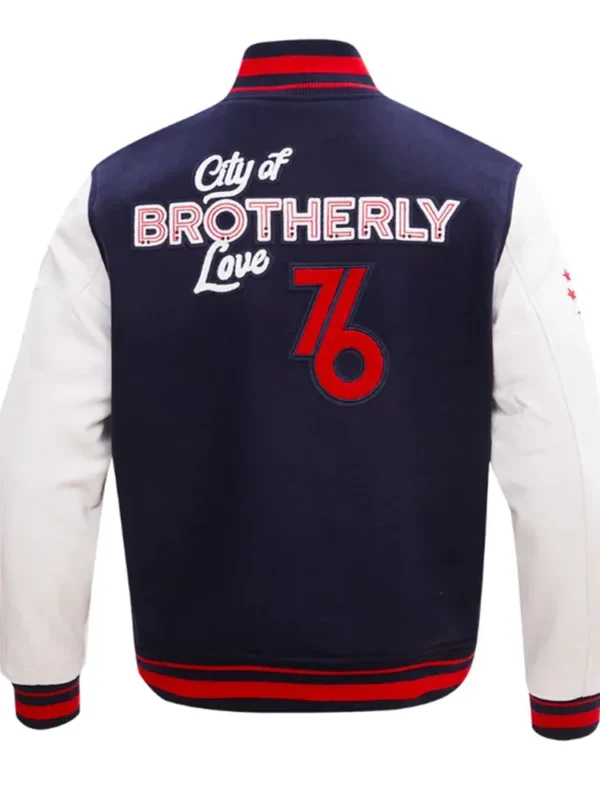 Philadelphia 76ers City of Brotherly Love Varsity Jacket