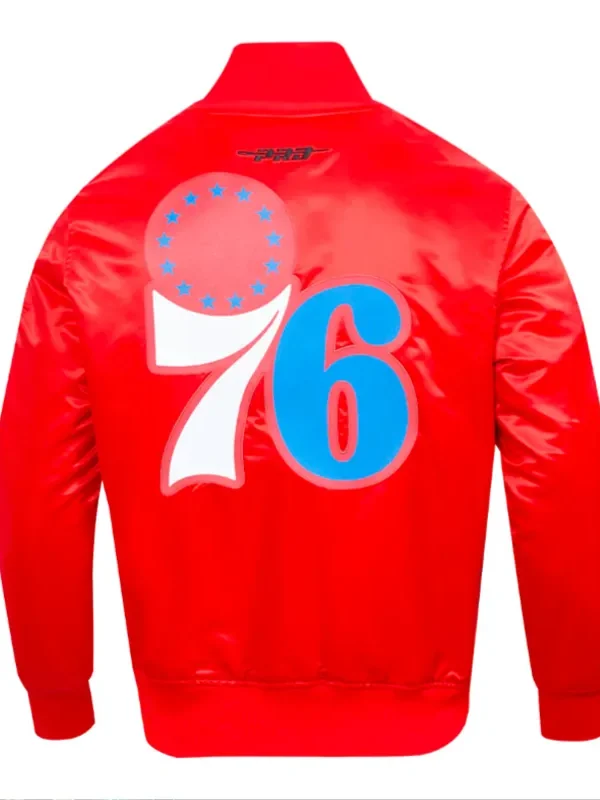 Philadelphia 76ers Classic Big Logo Satin Jacket
