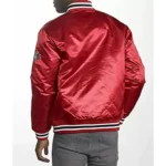 Philadelphia 76ers College Red Satin Jacket