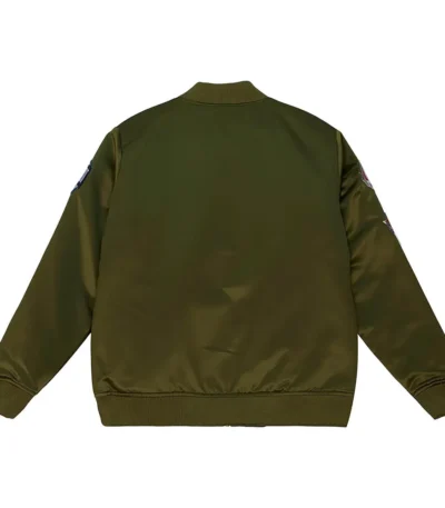 Philadelphia 76ers Flight Green Satin Jacket