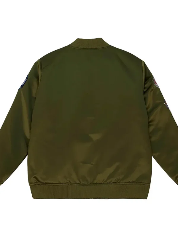 Philadelphia 76ers Flight Green Satin Jacket