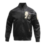 Philadelphia 76ers Gold Logo Satin Jacket
