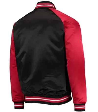 Philadelphia 76ers Hardwood Classics Reload 3.0 Black/Red Satin Jacket