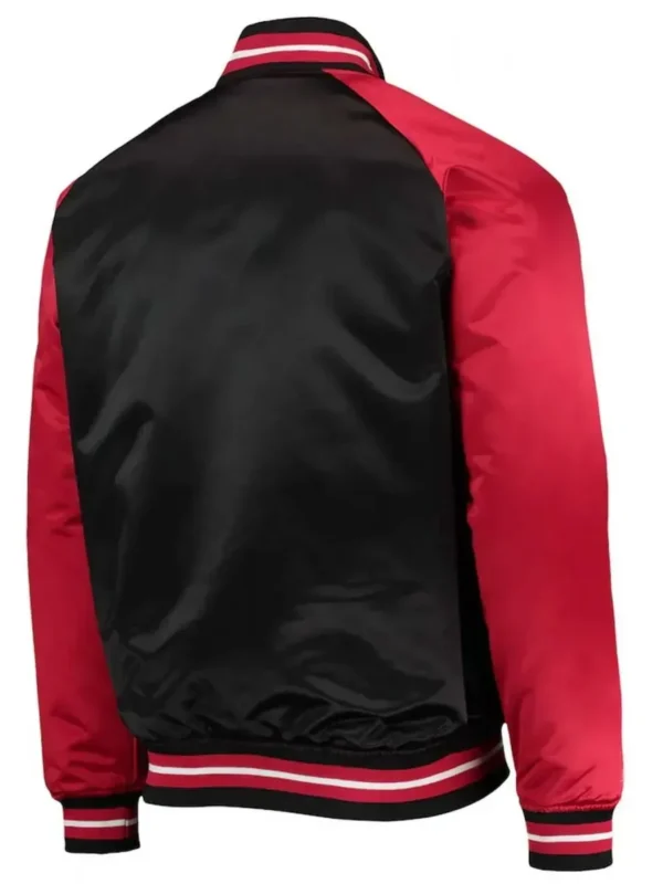 Philadelphia 76ers Hardwood Classics Reload 3.0 Black/Red Satin Jacket