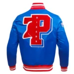 Philadelphia 76ers Mashup Classic Rib Satin Jacket