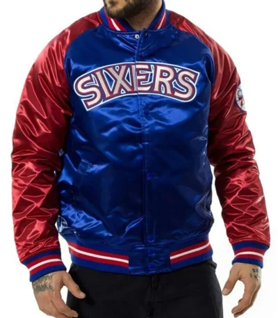 Philadelphia 76ers NBA Tough Season Satin Jacket
