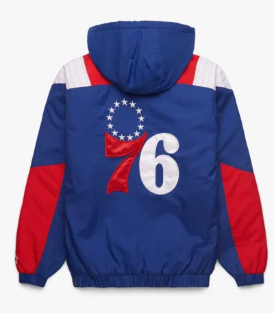 Philadelphia 76ers Pullover Half-Zip Jacket