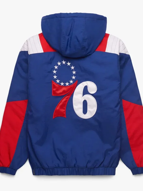 Philadelphia 76ers Pullover Half-Zip Jacket