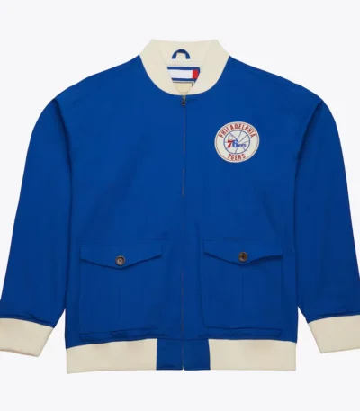Philadelphia 76ers Royal Cotton Twill Jacket