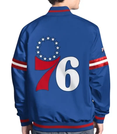 Philadelphia 76ers Scout Varsity Satin Jacket