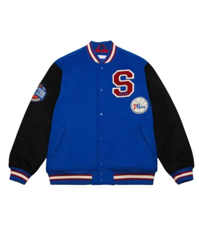 Philadelphia 76ers Team Legacy Varsity Wool Jacket