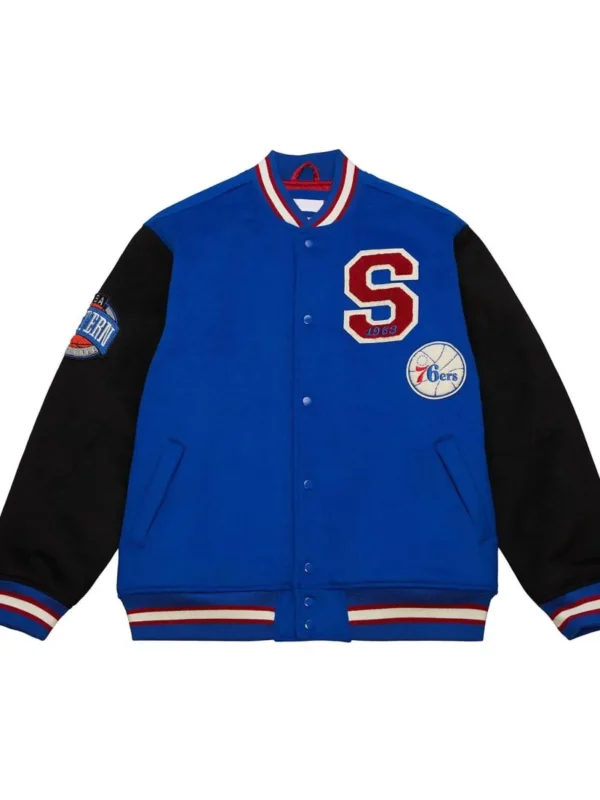 Philadelphia 76ers Team Legacy Varsity Wool Jacket