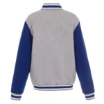 Philadelphia 76ers Varsity Gray and Royal Wool Jacket