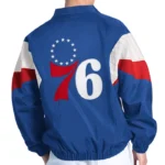 Philadelphia 76ers Yard Line Royal Full-Zip Jacket