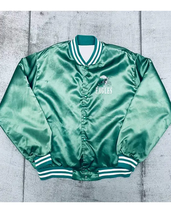 Philadelphia Eagles 1990’s Spellout Bomber Jacket Philadelphia Eagles 1990’s Spellout Bomber Jacket