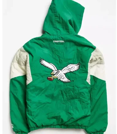 Philadelphia Eagles 80’s Green Anorak Jacket