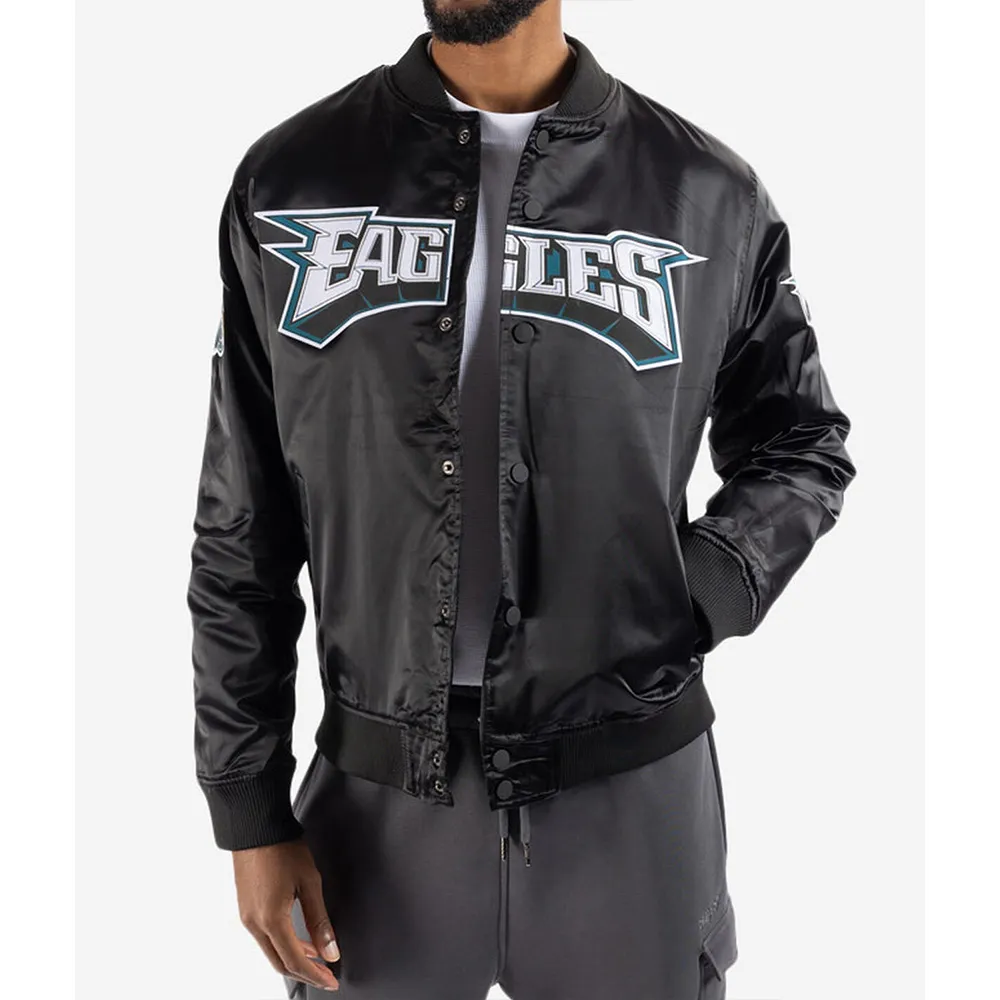 Philadelphia Eagles Big Logo Black Jacket Philadelphia Eagles Big Logo Black Jacket