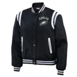 Philadelphia Eagles Black Bomber Full-zip Jacket