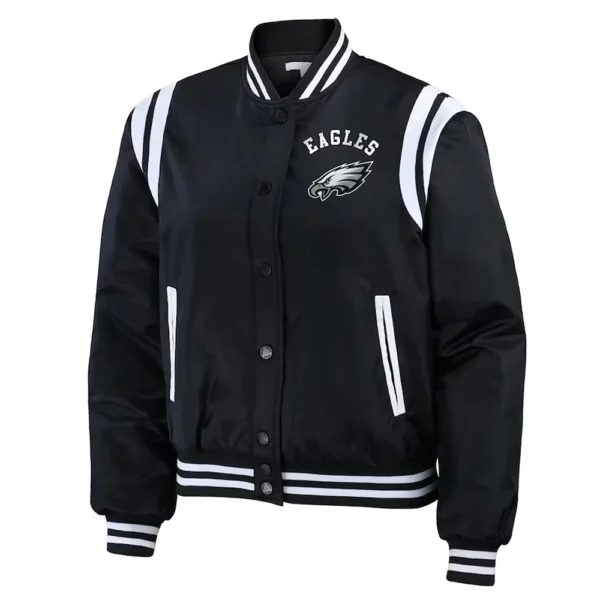 Philadelphia Eagles Black Bomber Full-zip Jacket