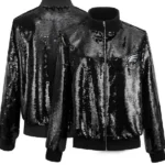 Philadelphia Eagles Black Sequin Jacket