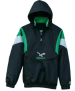Philadelphia Eagles Black Starter Hooded Jacket