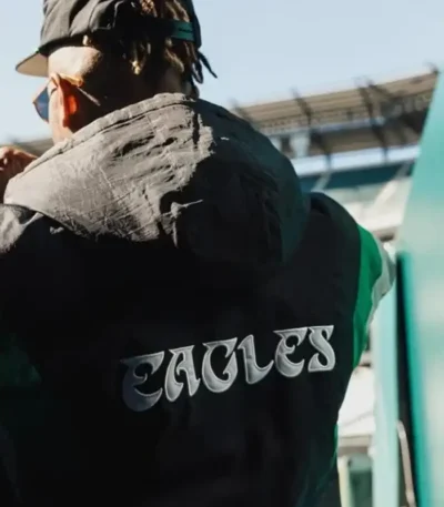 Philadelphia Eagles Black Starter Hooded Jacket