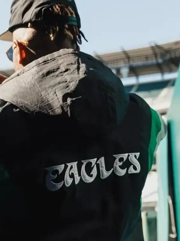 Philadelphia Eagles Black Starter Hooded Jacket