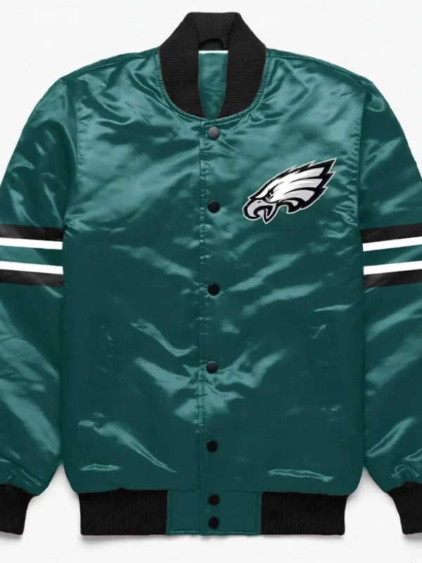 Philadelphia Eagles Button Down Green Jacket