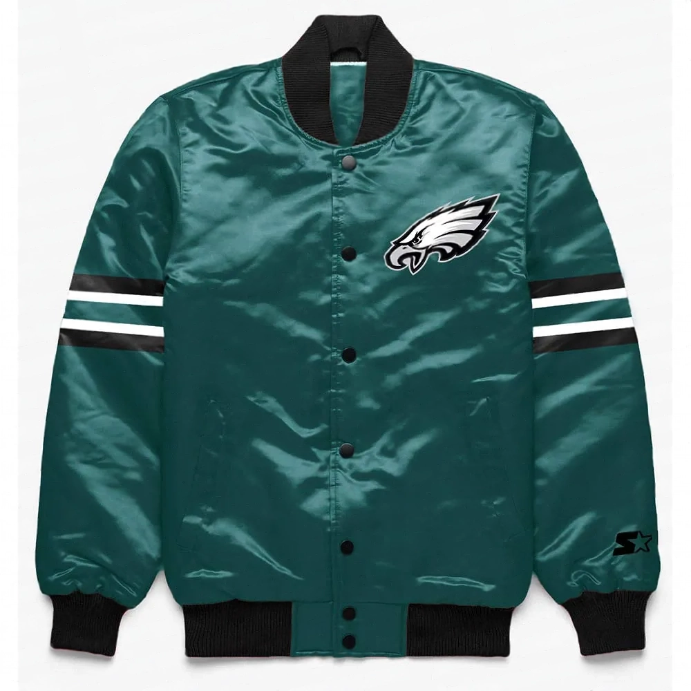Philadelphia Eagles Button Down Green Jacket Philadelphia Eagles Button Down Green Jacket