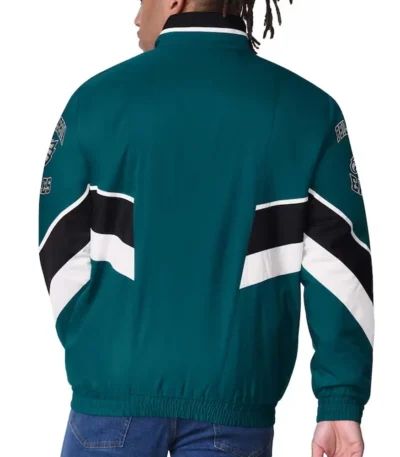Philadelphia Eagles Captain Midnight Green Varsity Satin Jacket