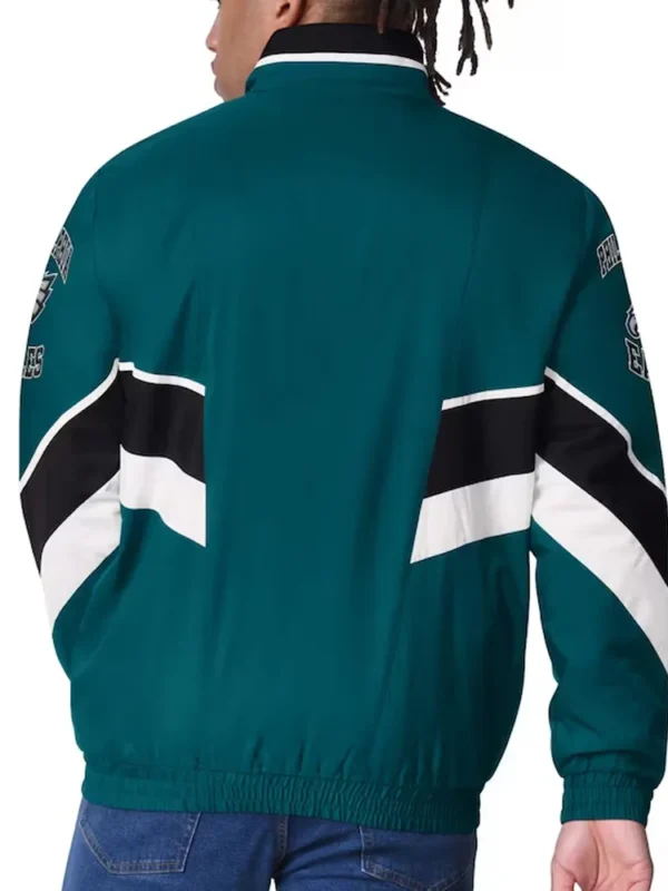 Philadelphia Eagles Captain Midnight Green Varsity Satin Jacket