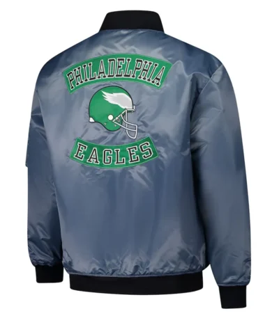 Philadelphia Eagles Charcoal Bomber Full-zip Jacket